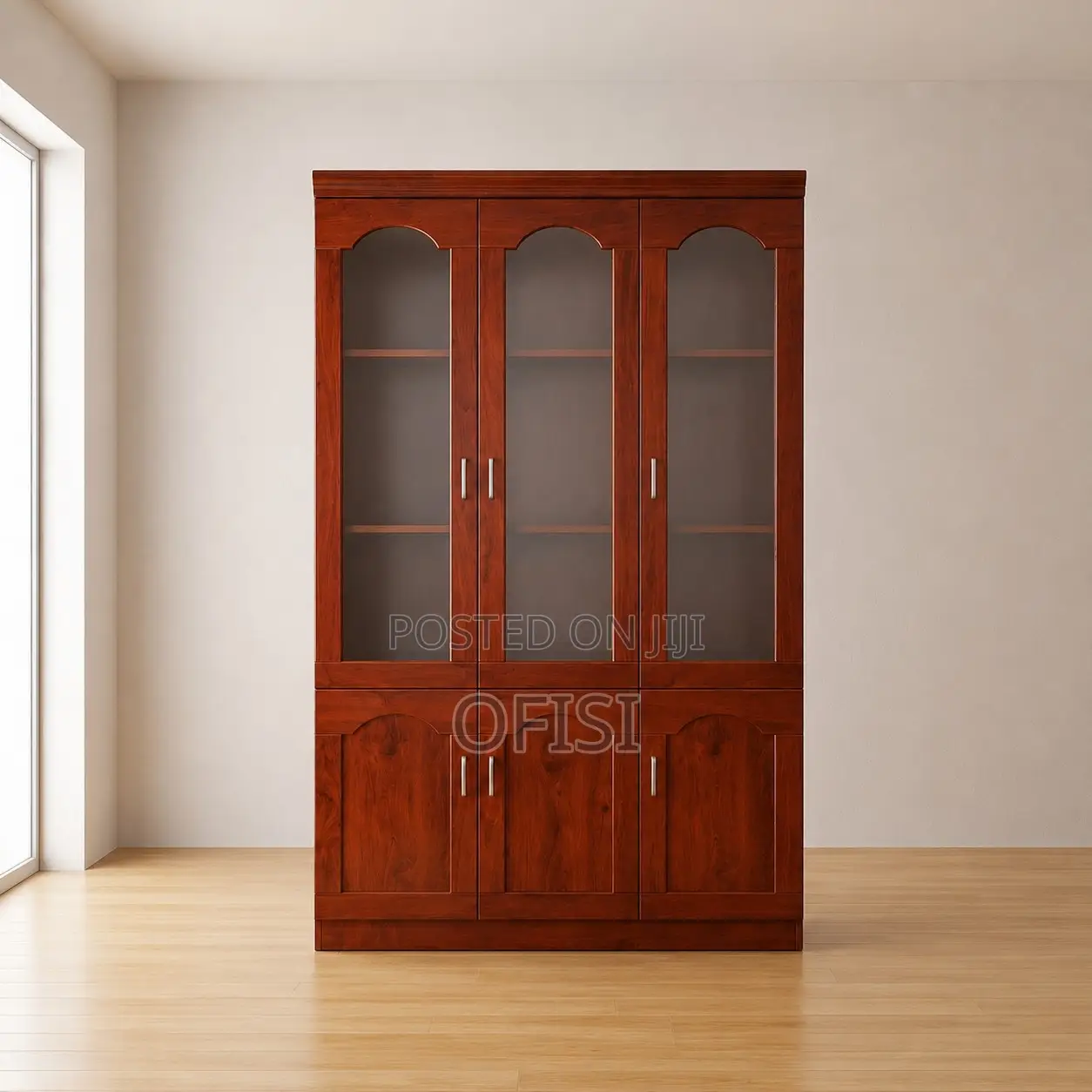 3-Door Wooden Office Cabinet