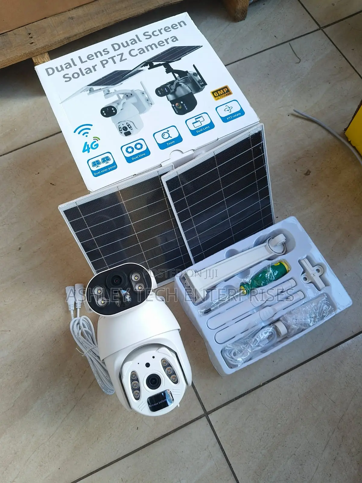 New Ubox 6mp 4g Solar Camera – Dual Lens Smart Cctv