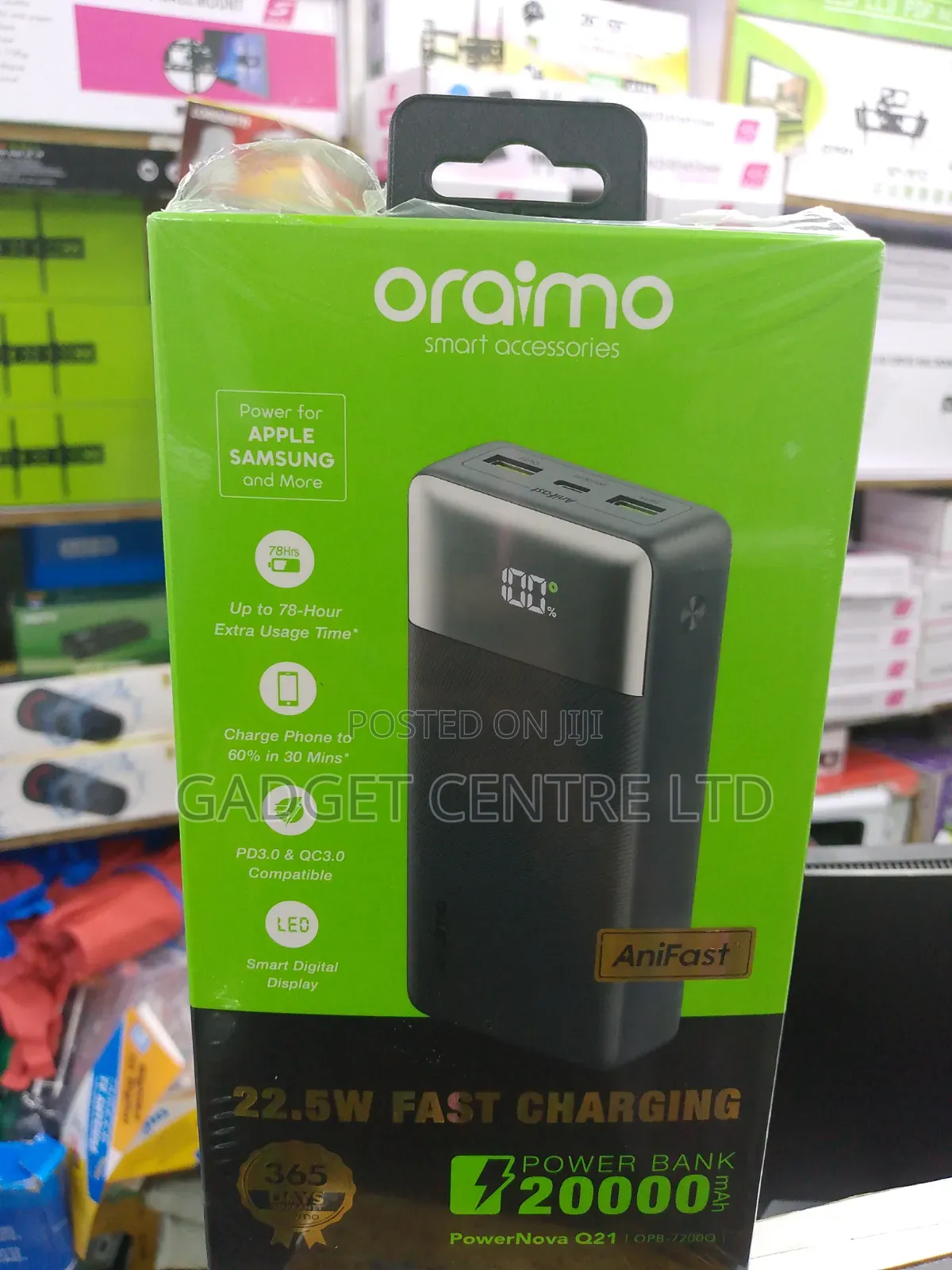 Oraimo 20000 Mah 22.5w Fast Charging Power Bank