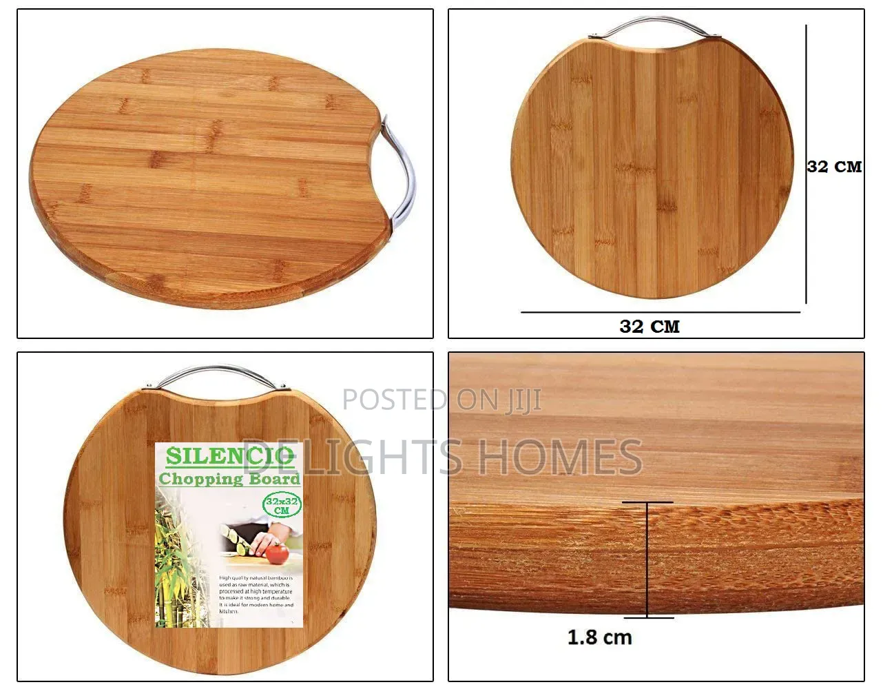 1.8cm Thick 32cm Round Bamboo Chop Board_pa