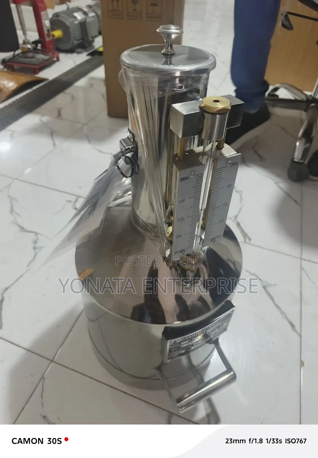 10ltrs Stainless Steel Calibration Can