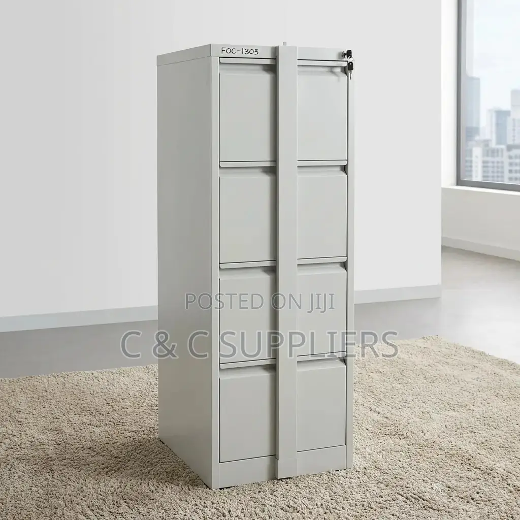 4-Drawer Cabinet With Locking Bar