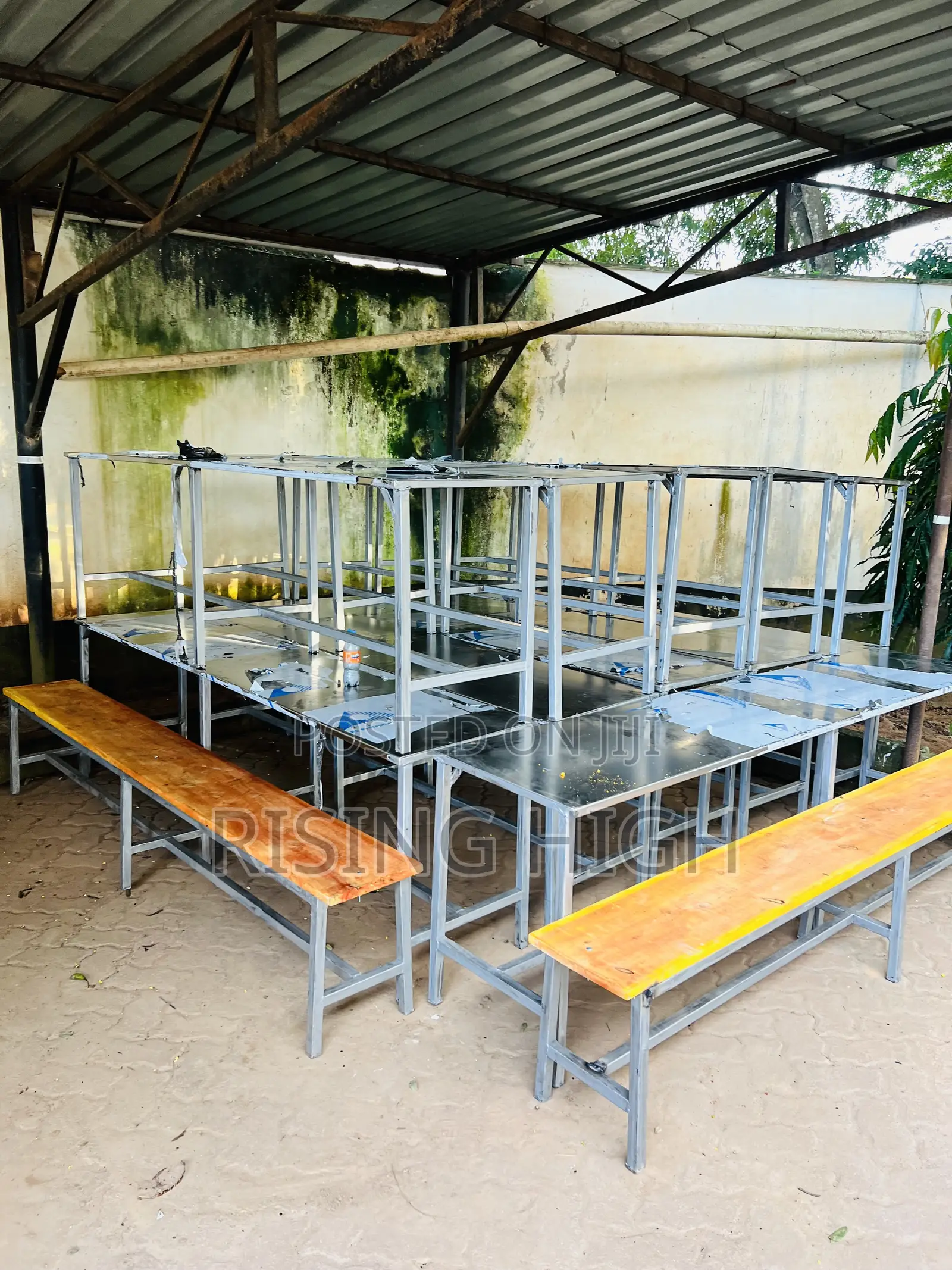 School Dining Hall Tables Benches. Stainless Factory