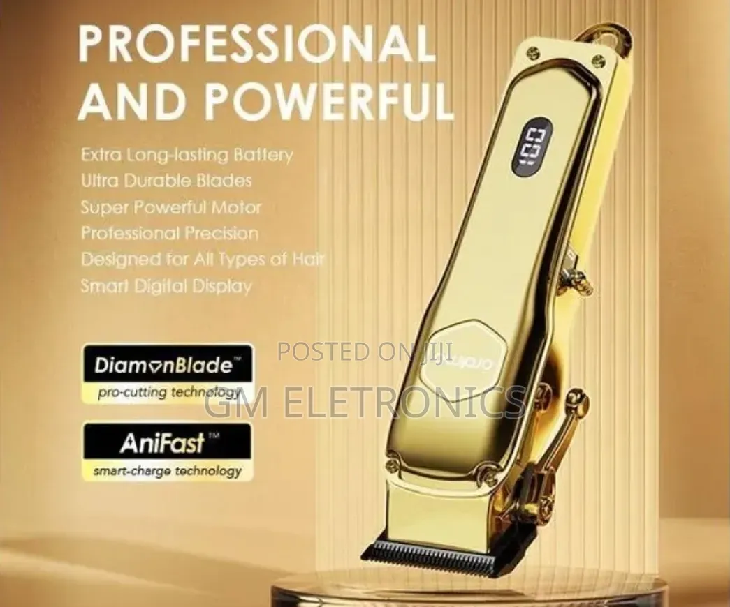 Original Oraimo Cordless Rechargeble Hair Clipper 2 Gold - Opc-Cl30g