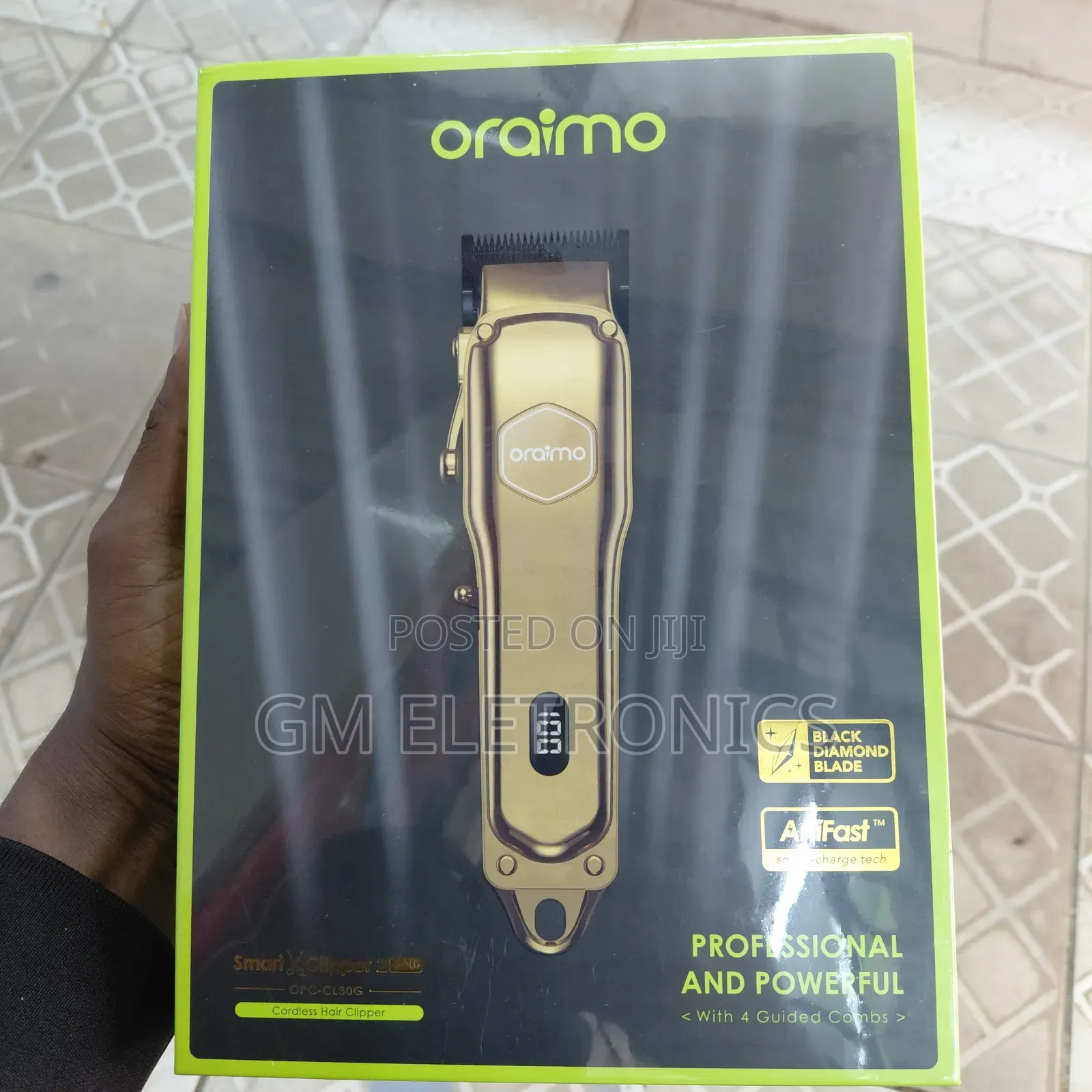 Original Oraimo Cordless Rechargeble Hair Clipper 2 Gold - Opc-Cl30g