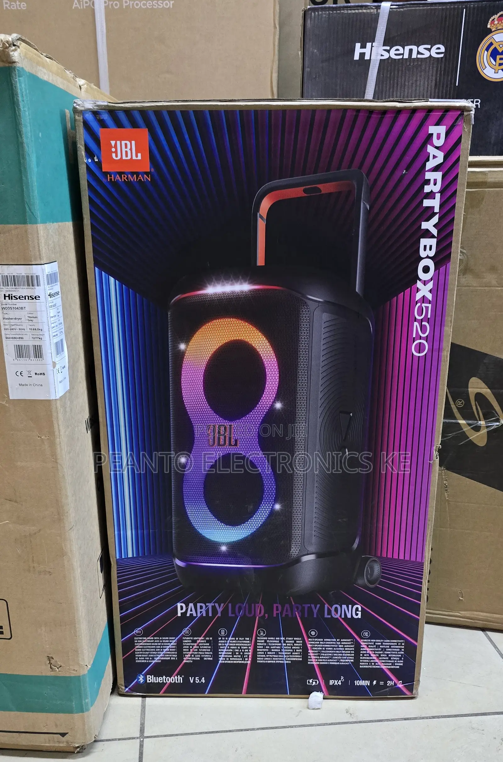 JBL Partybox 520 Portable Battery-Powered Party Speaker 400w