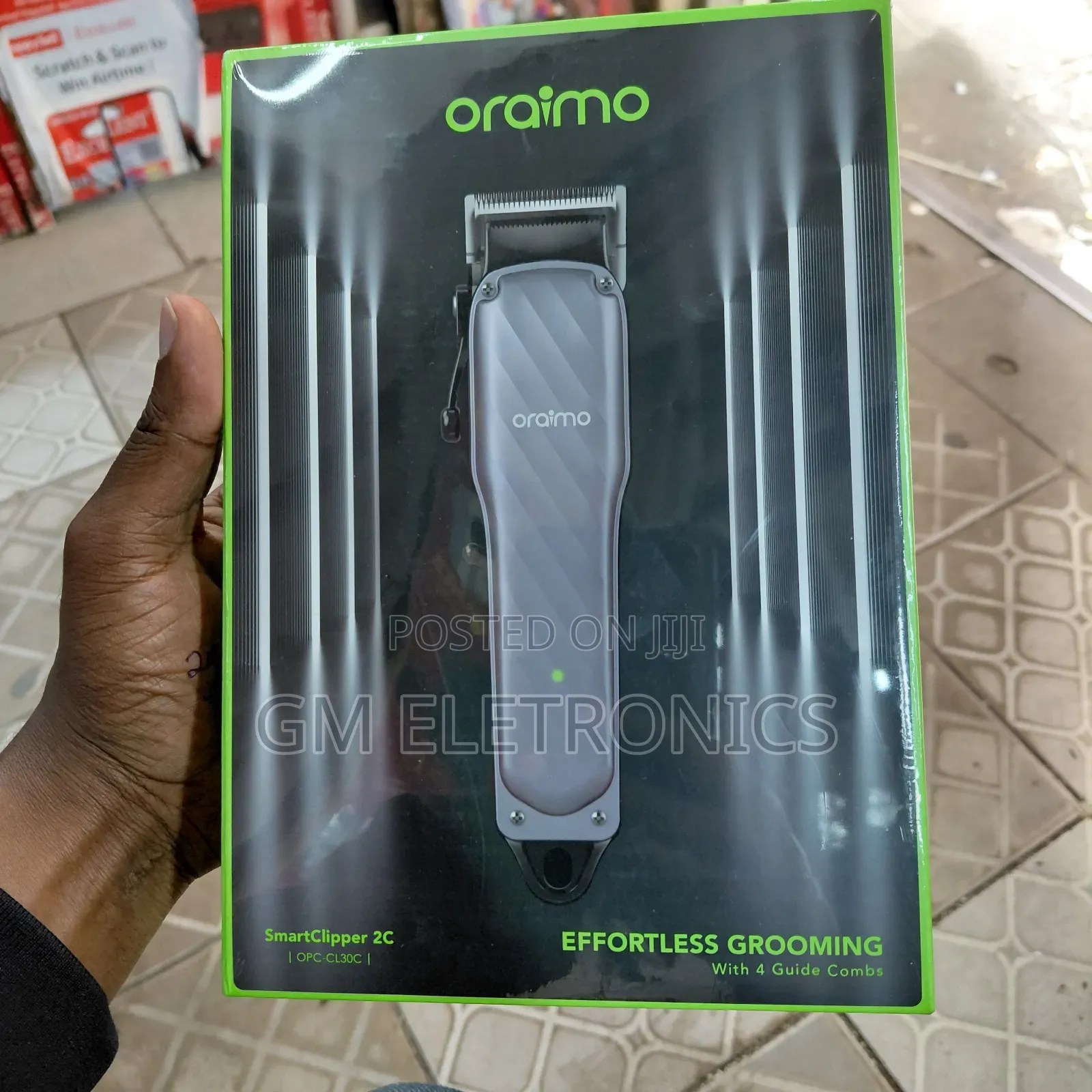 Original Oraimo Smart Clipper 2c With 4 Guide Combs- Opc-Cl30c