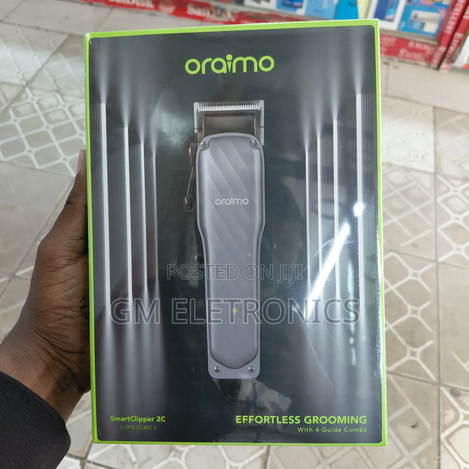 Original Oraimo Smart Clipper 2c With 4 Guide Combs- Opc-Cl30c