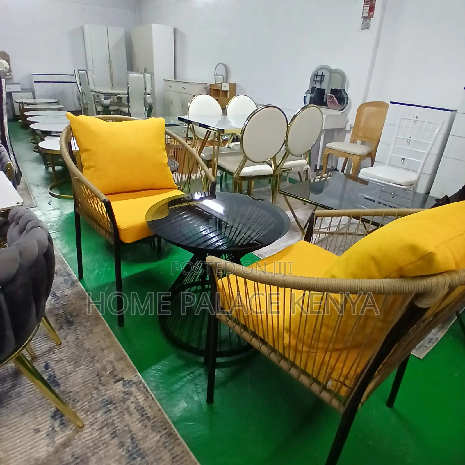 Balcony Set: 3 Piece Wicker Cushioned Lounge Set