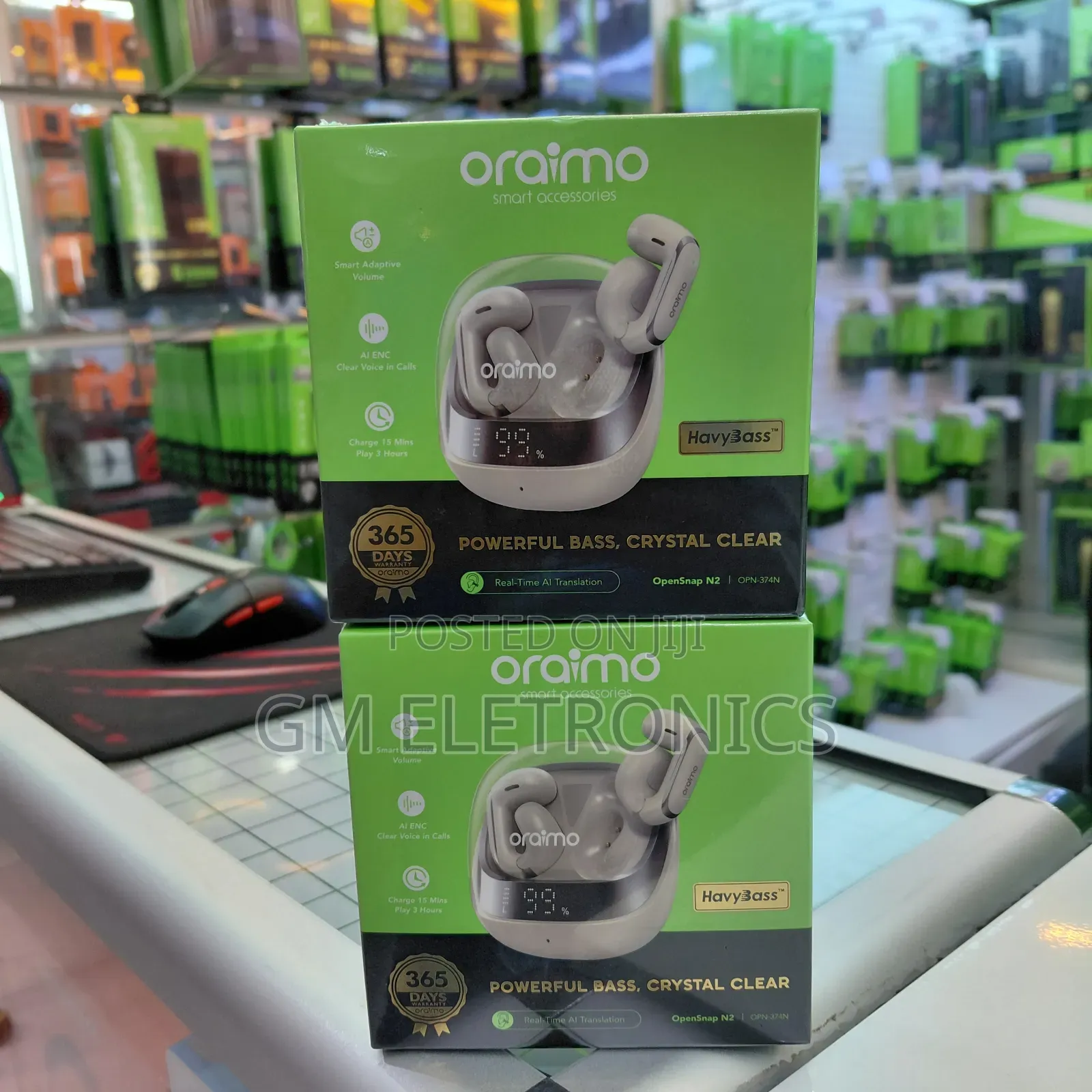 Oraimo Opensnap N2 Quick Charging Deep Bass Open Earbuds