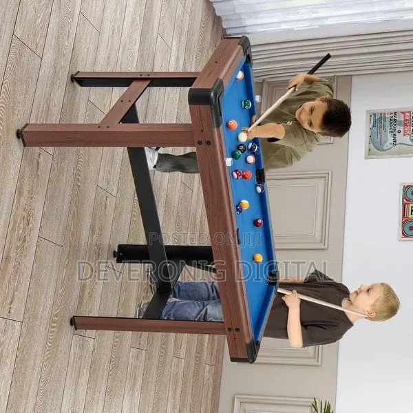 Pool Wooden Game Table With Full Set of Ballsfor Kids and Adults