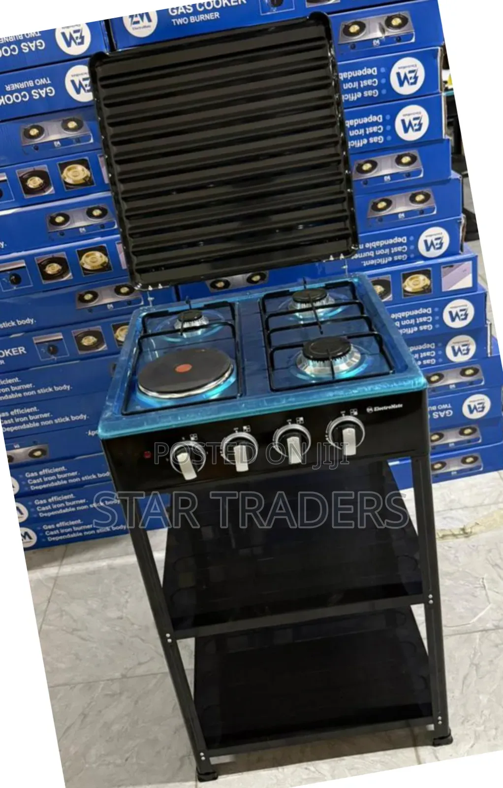 Electromate 3+1 Standing Cooker With Shelves