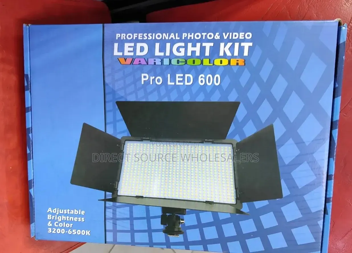 Pro Led 600 Professional Video Light With Adjustable Tripod Stand