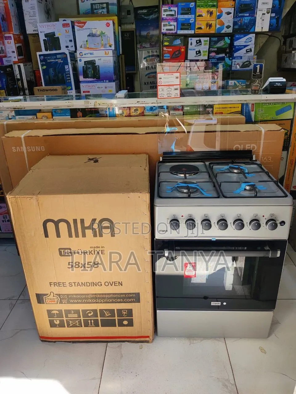 Mika 58 by 58 3gas and 1 Electric Cooker