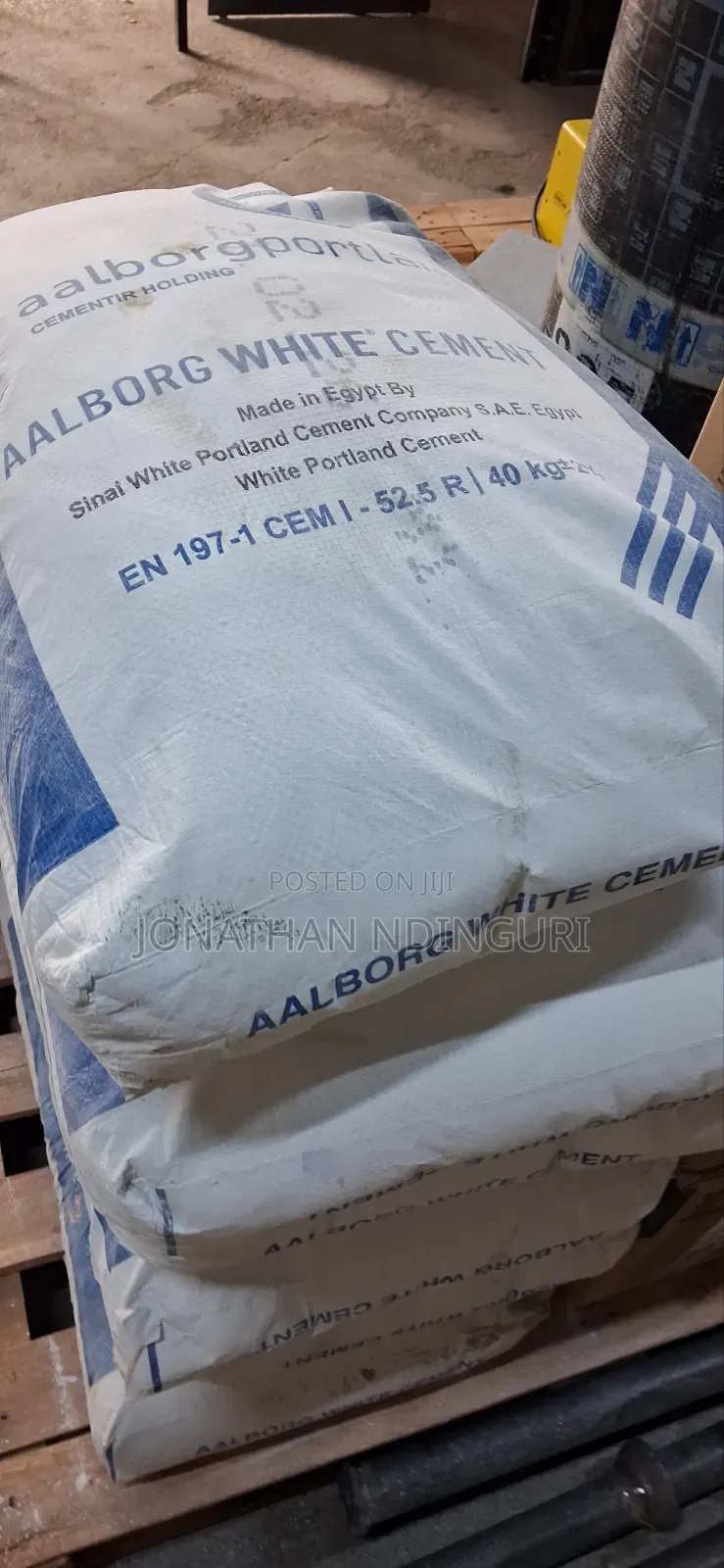 Aalborg White Cement Grade 52.5, 40kg – Professional Finishing Cement