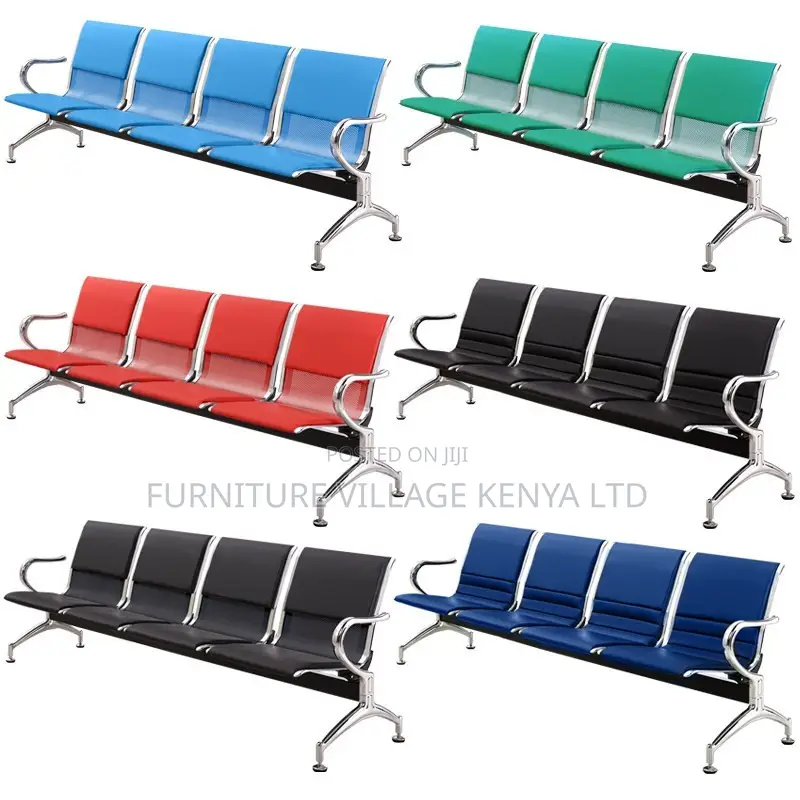 Office Benches ; 4-Link Office Reception Bench