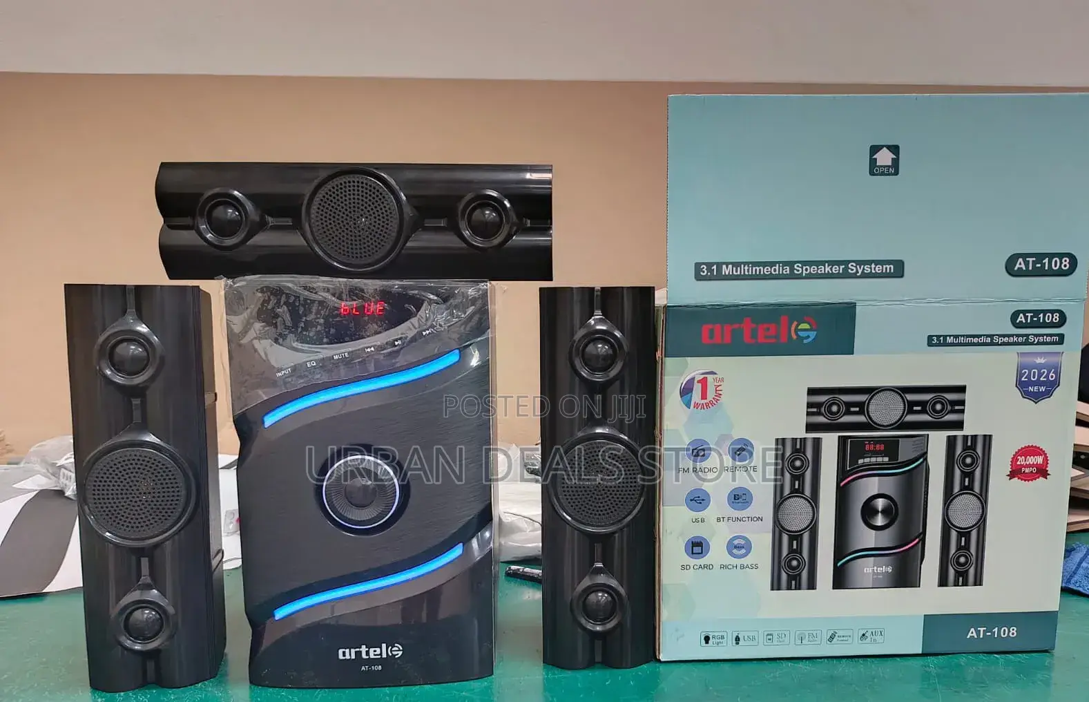 Artel at-108 3.1 Channel Wooden Cabinet Subwoofer
