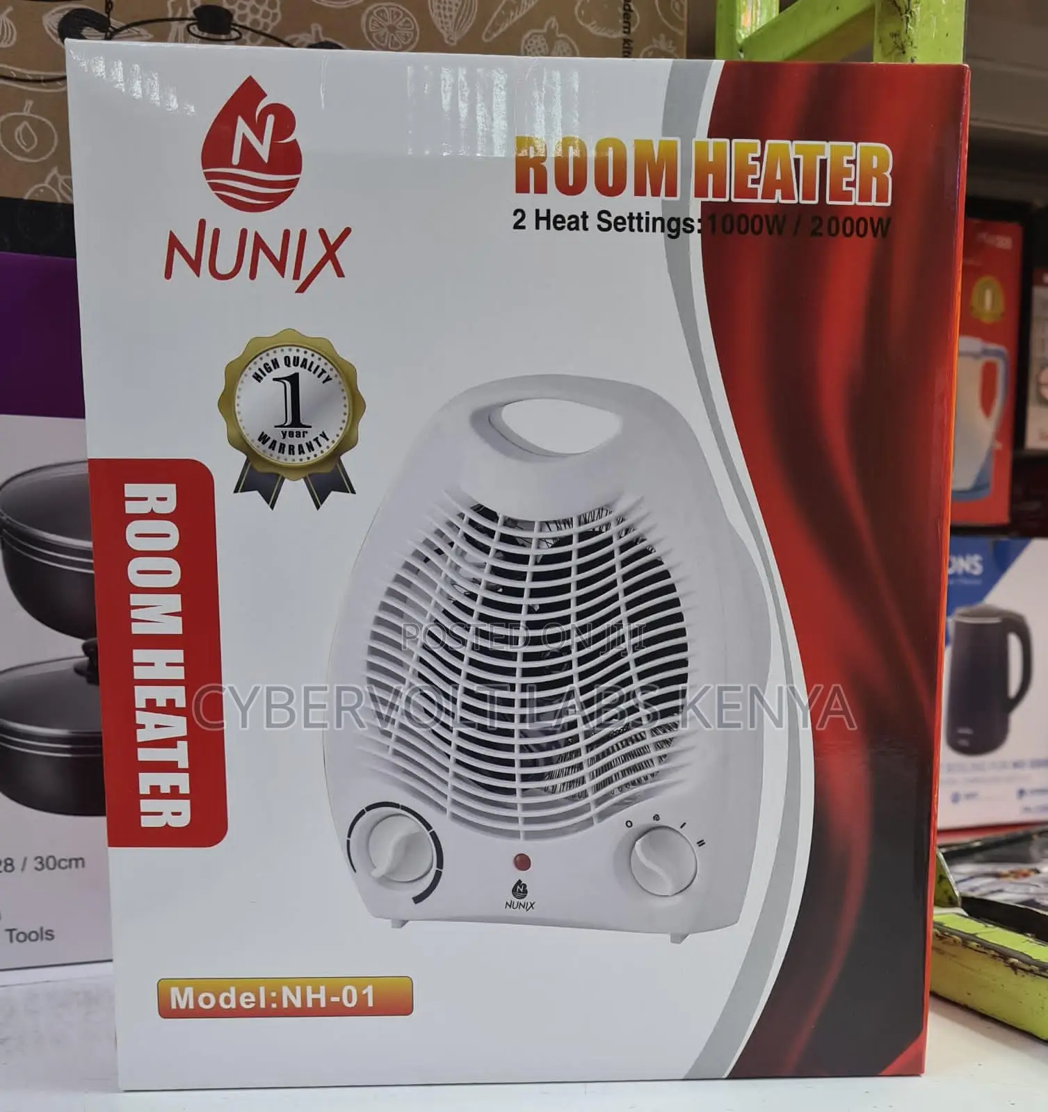 Nunix Room Heater Nh-01 – Portable Electric Fan Heater
