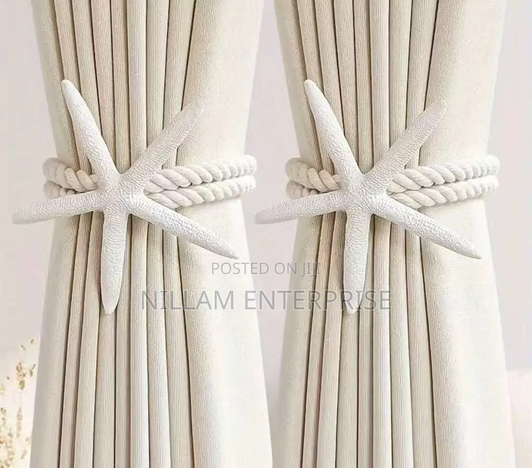Starfish Cotton Rope Curtain Holder.( Pair)