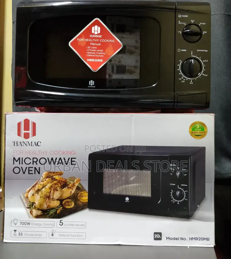 Hanmac 20l Manual Microwave (Black White