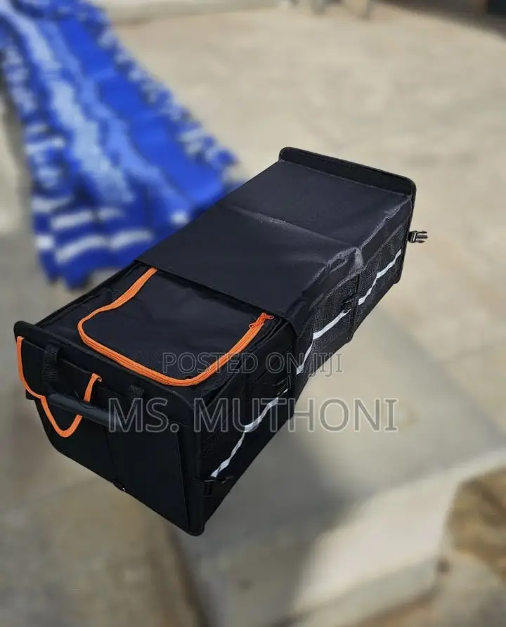 Heavy-Duty Car Trunk Organizer With Detachable, Insulated Cooler Bag