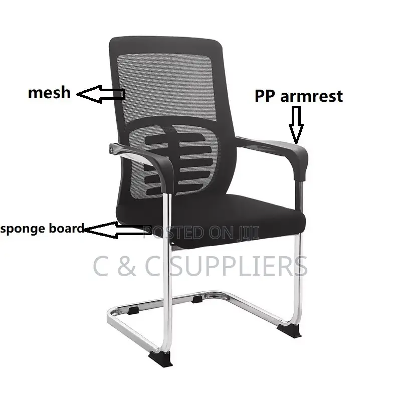 Office Mesh Breathable Visitor's Chair.