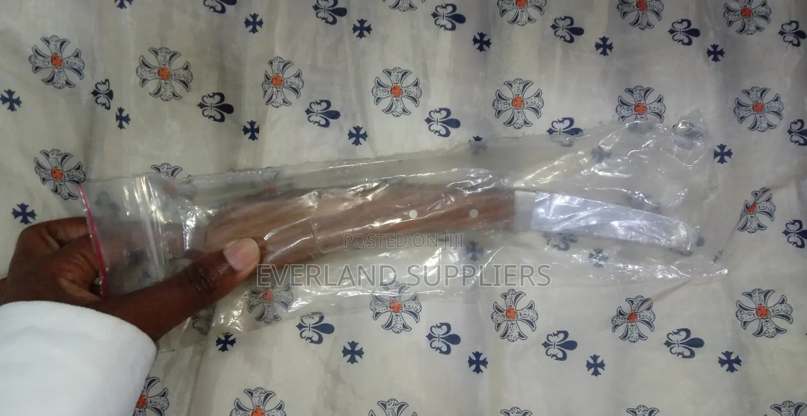 Double Handed Hoof Knife With Wooden Handle