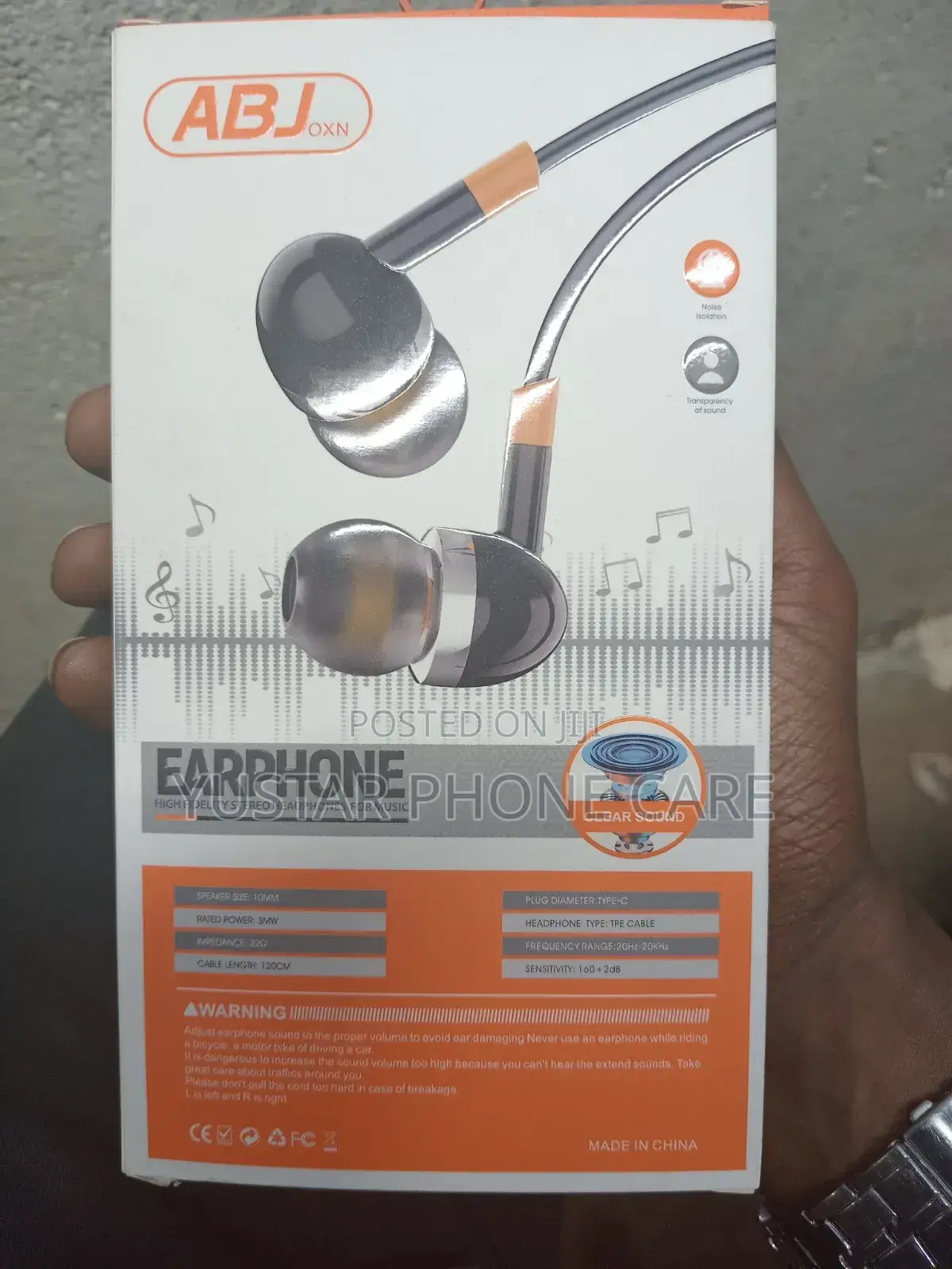 Abjoxn Wired Type C Headphones