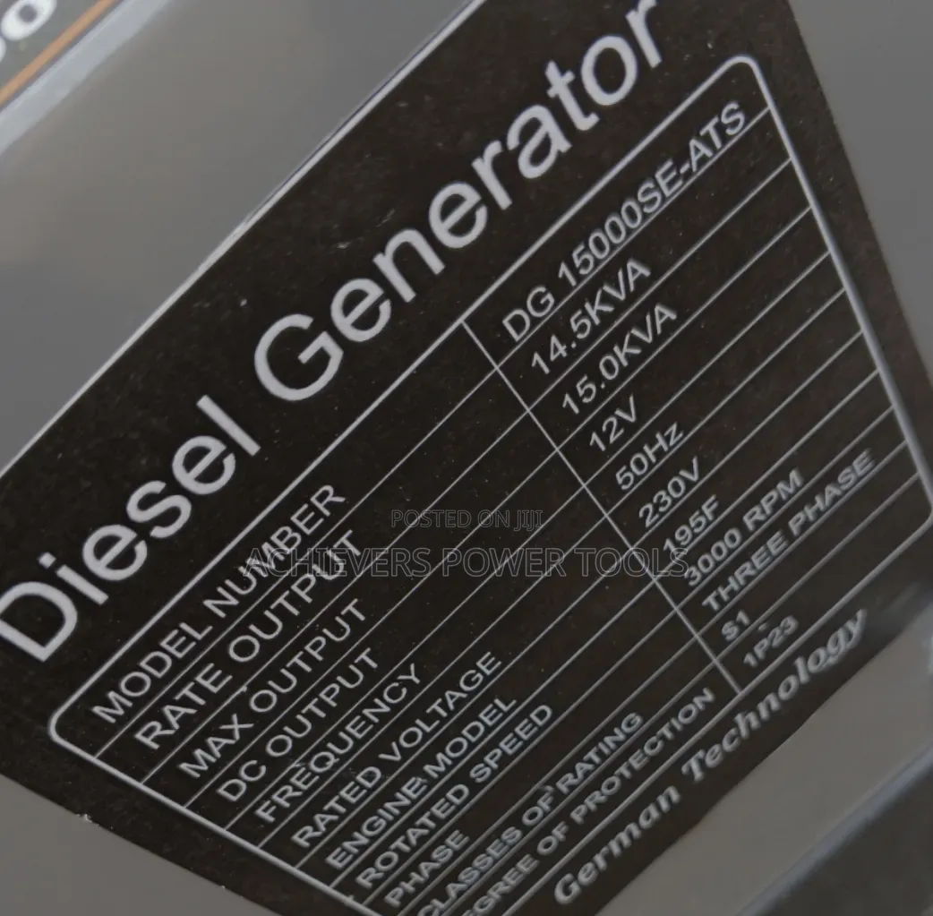 15kva Cigma -Uk Diesel Generator Machine /Three Phase