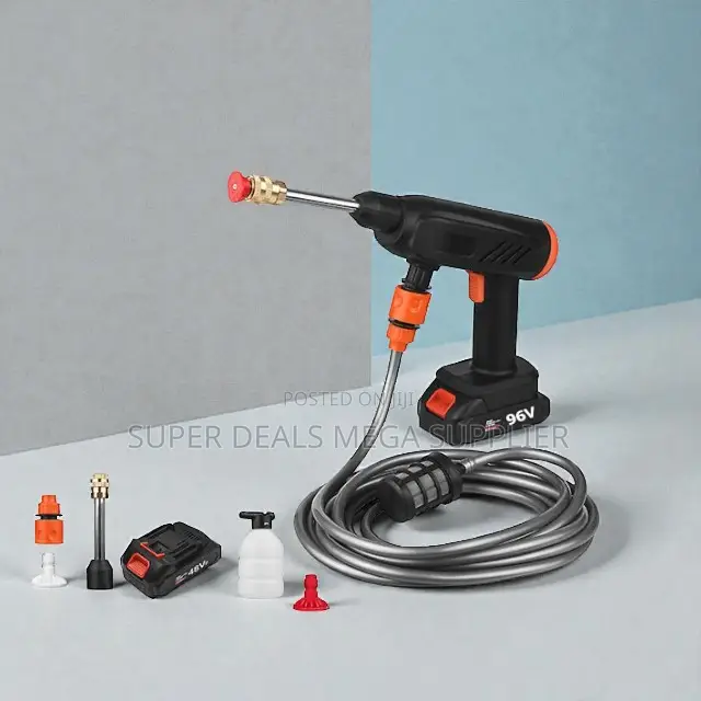 Portable Cordless High Pressure Car Washer Gun With 12000mah Battery