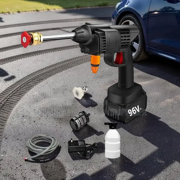 Portable High Pressure Car Washer Gun Rechargeable With Dual Battery