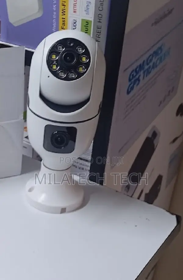 Dual Lens CCTV Bulb Camera Motion Detection Night Vision Wifi