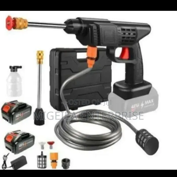 Rechargeable Cordless Car Washer Machine With 2 Batteries