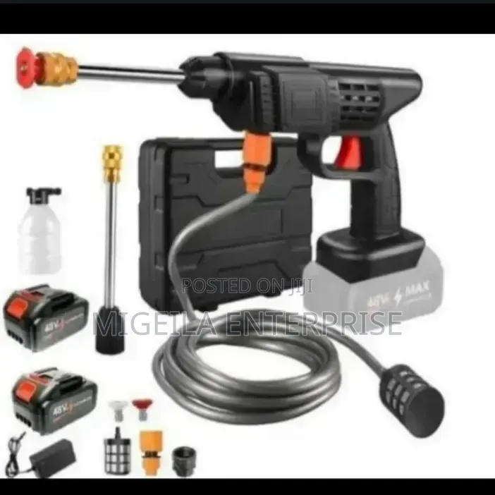 Rechargeable Cordless Car Washer Machine With 2 Batteries