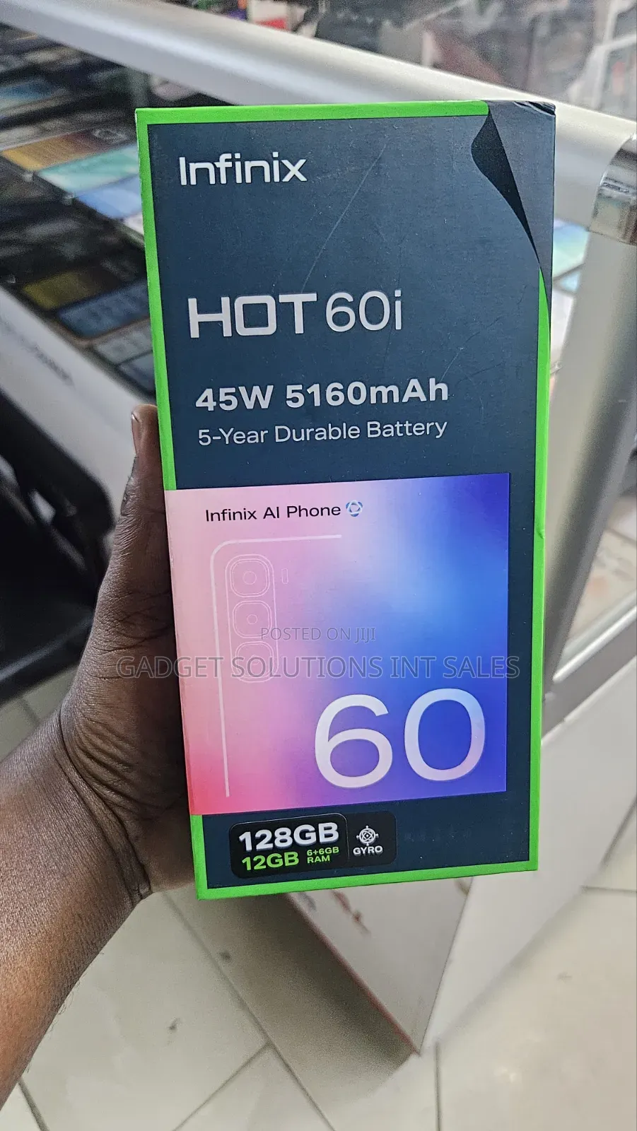 New Infinix Hot 60i 128 GB Black