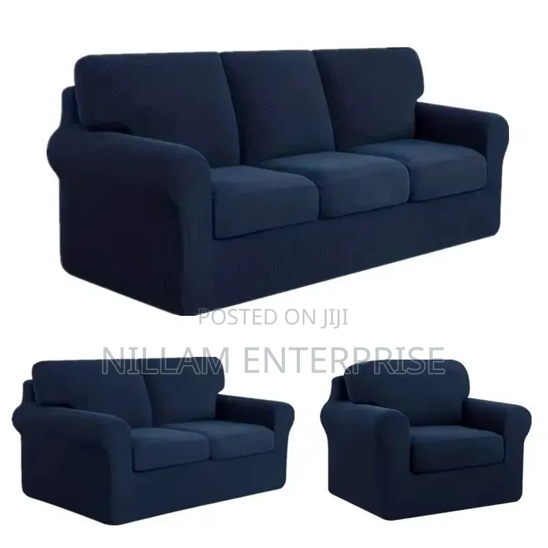 Jacquard Material Slip Sofa Covers That Come With Big Cushion Covers*