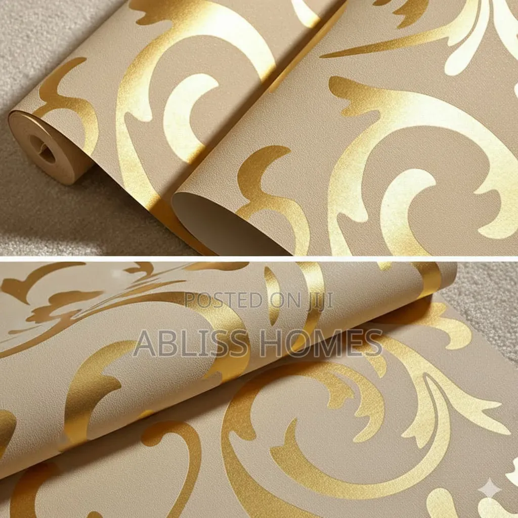 Elegant Damask, Modern Lines Bold 3d Wallpapers