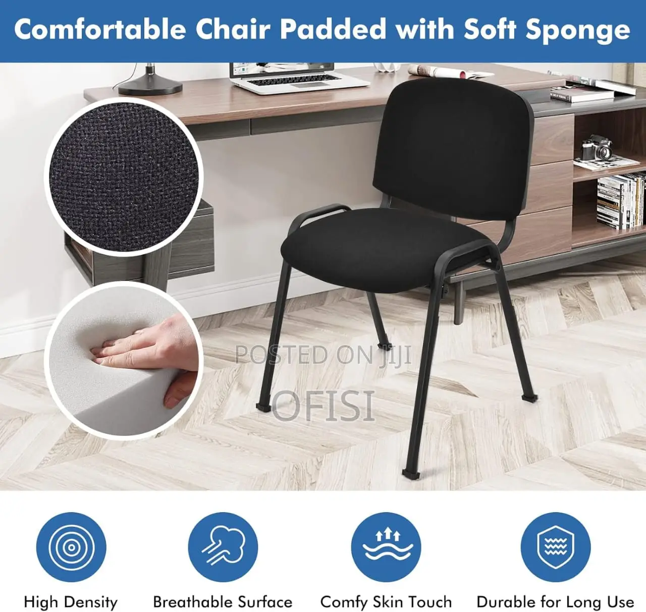 Office Chair; Tosca Stackable Office Visitors Chair