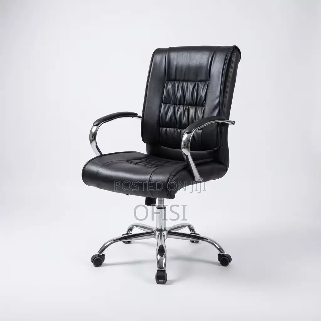Office Chair; Executive Leather Swivel Office Chair