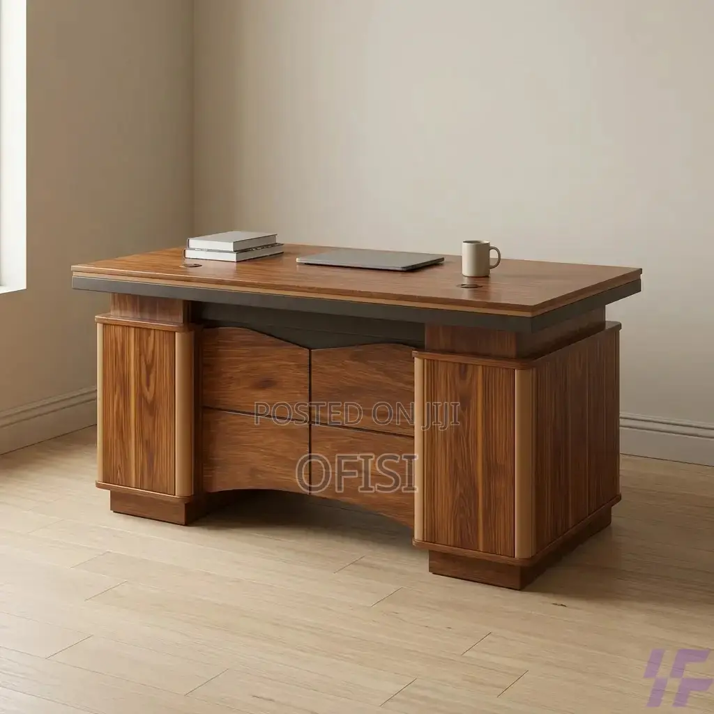 Office Desk; 1.4m Executive Gold Office Desk