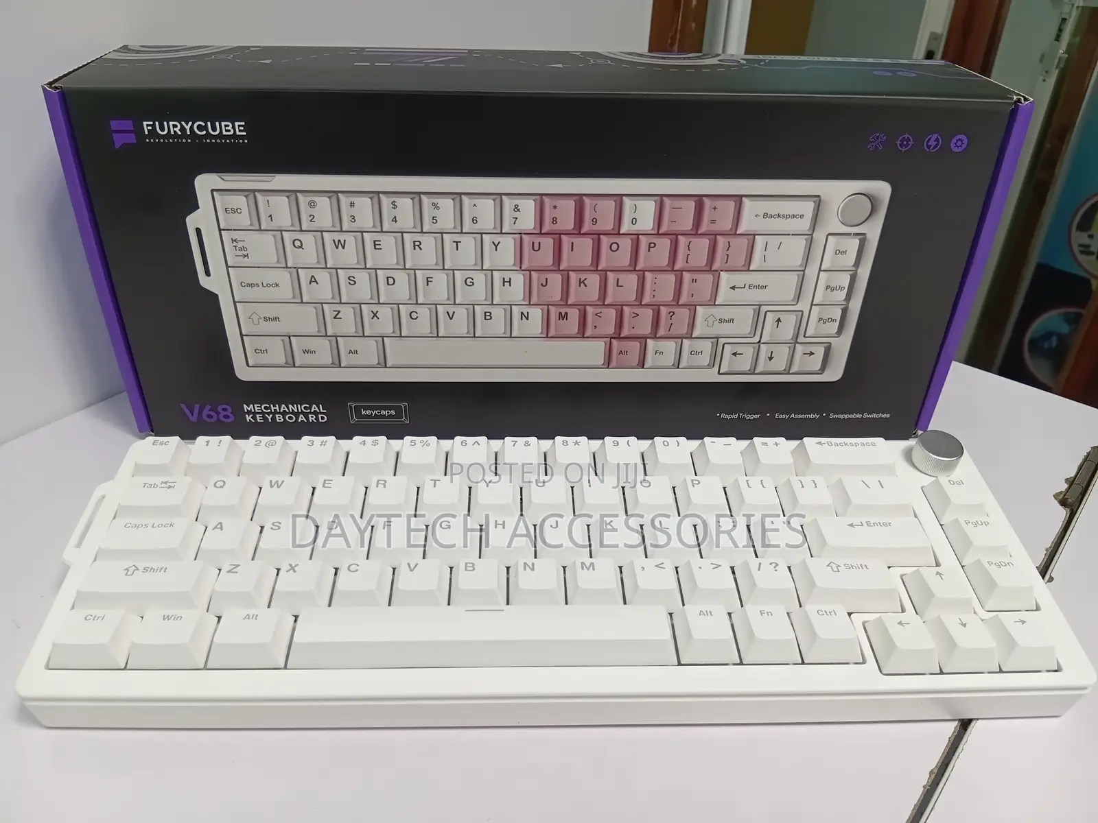 Furycube V68 RGB Wired Mechanical Keyboard.