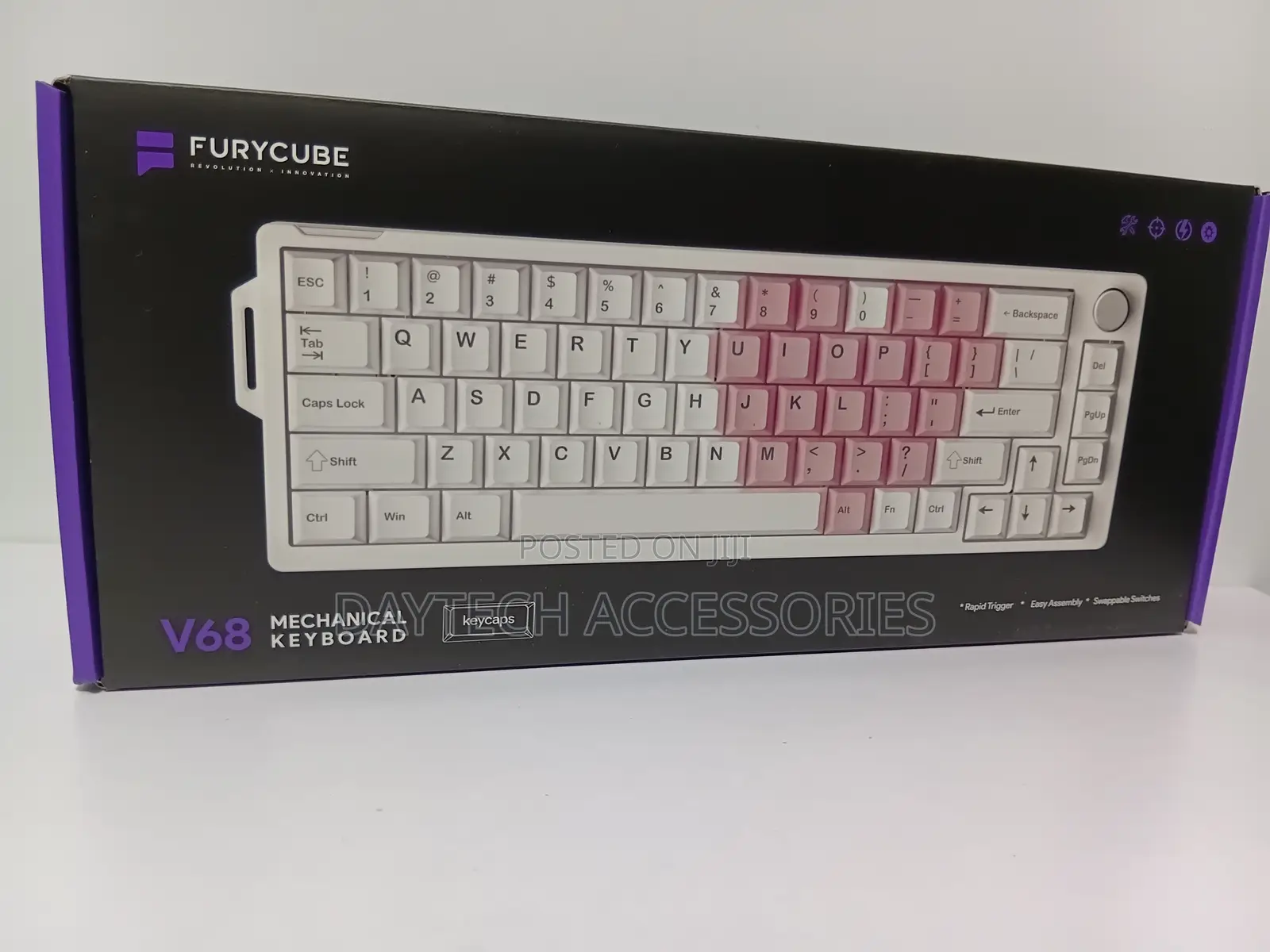 This Is a Furycube V68 Mechanical Keyboard.