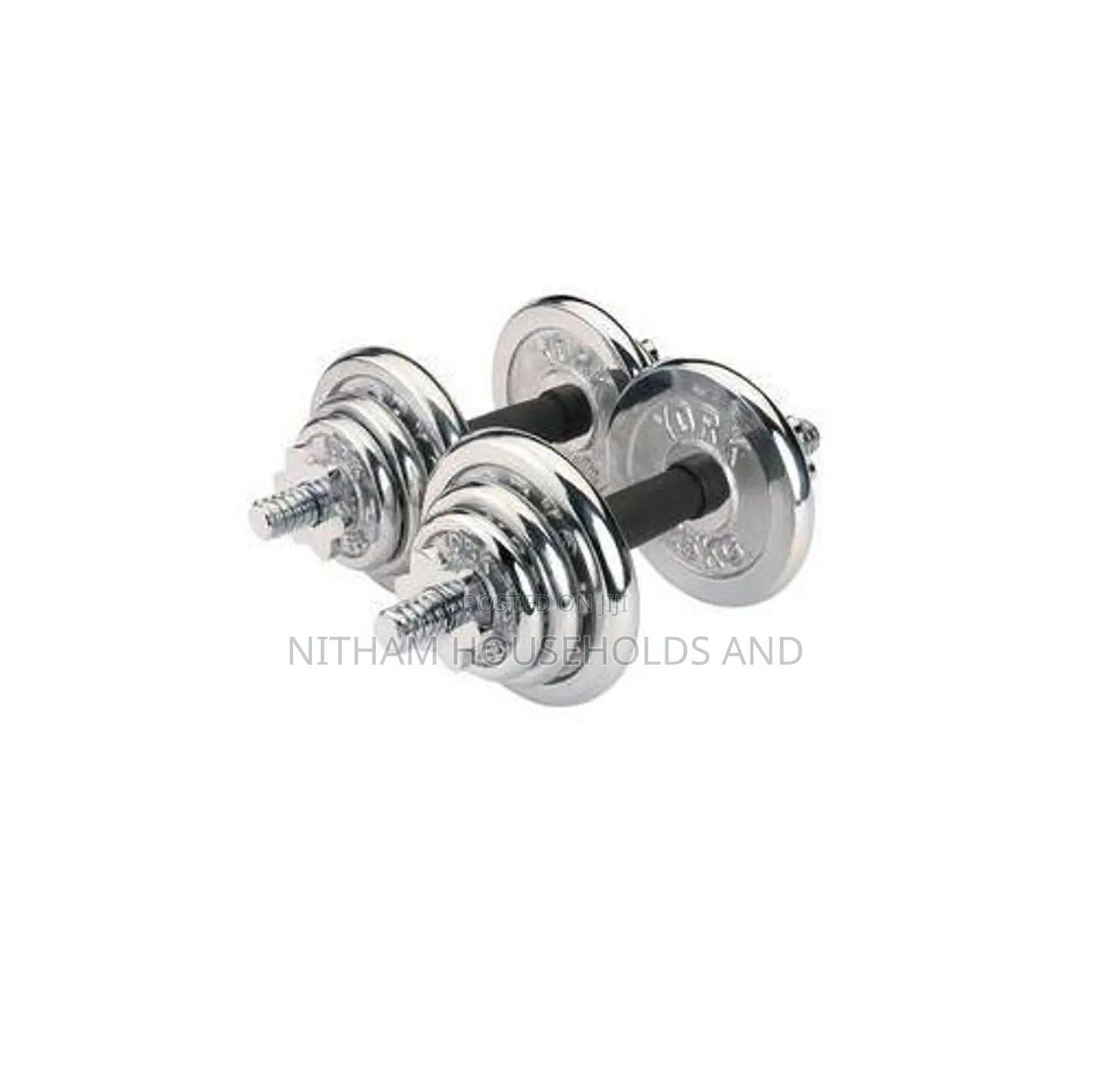 10 Kg Adjustable Chrome Dumbbells' Weight Training Sets for Workout