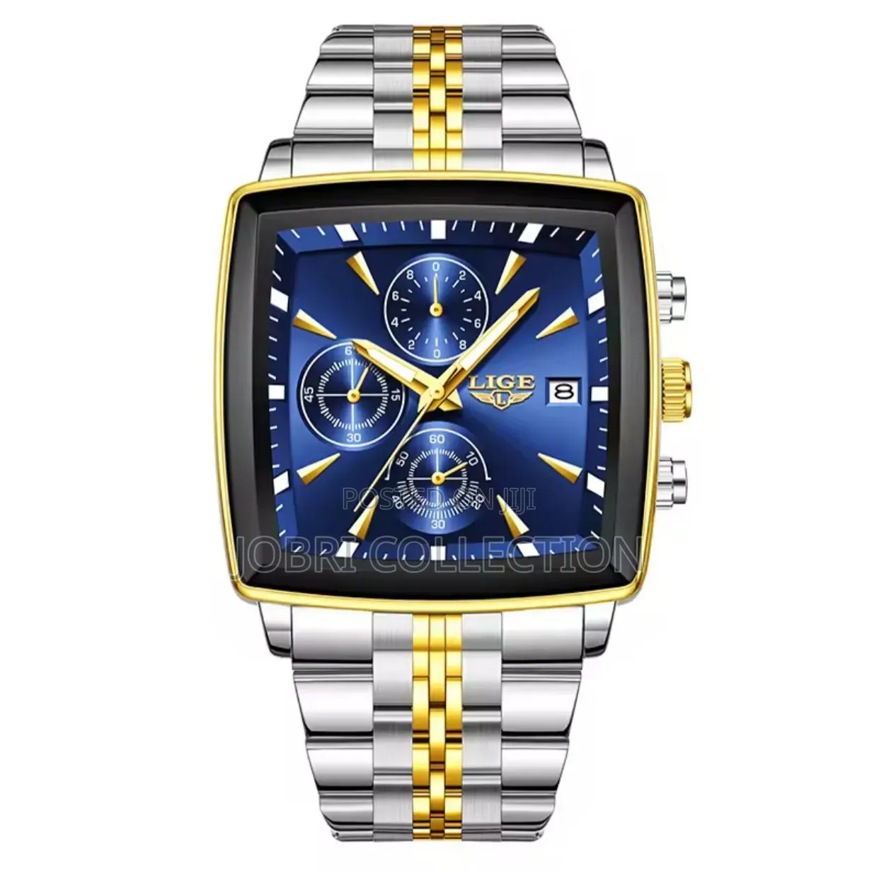 Lige Square Face Chronograph Gents Watch