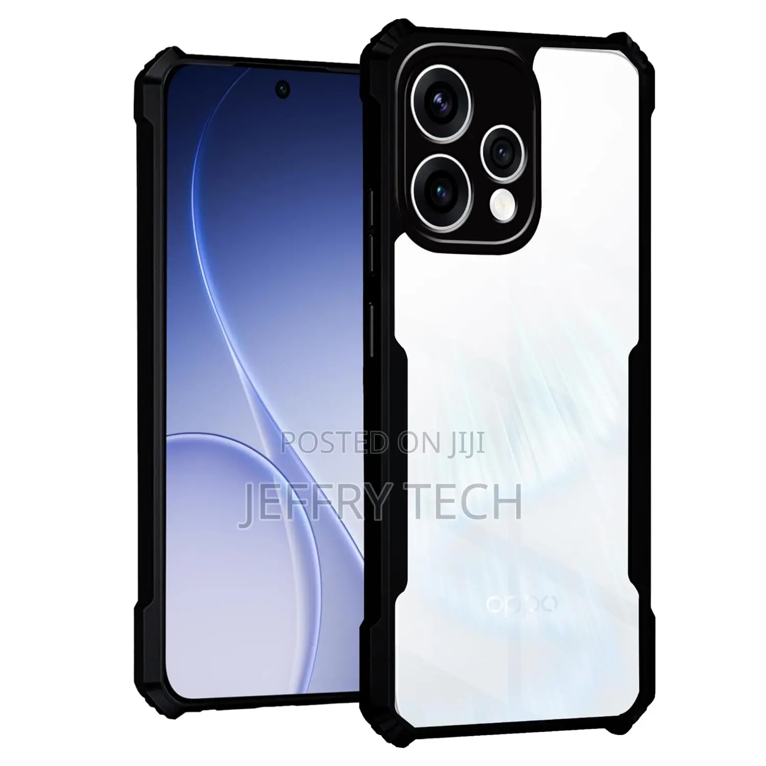 Clear Back Cover Case for Oppo Reno 15 5g Protection | Transparent