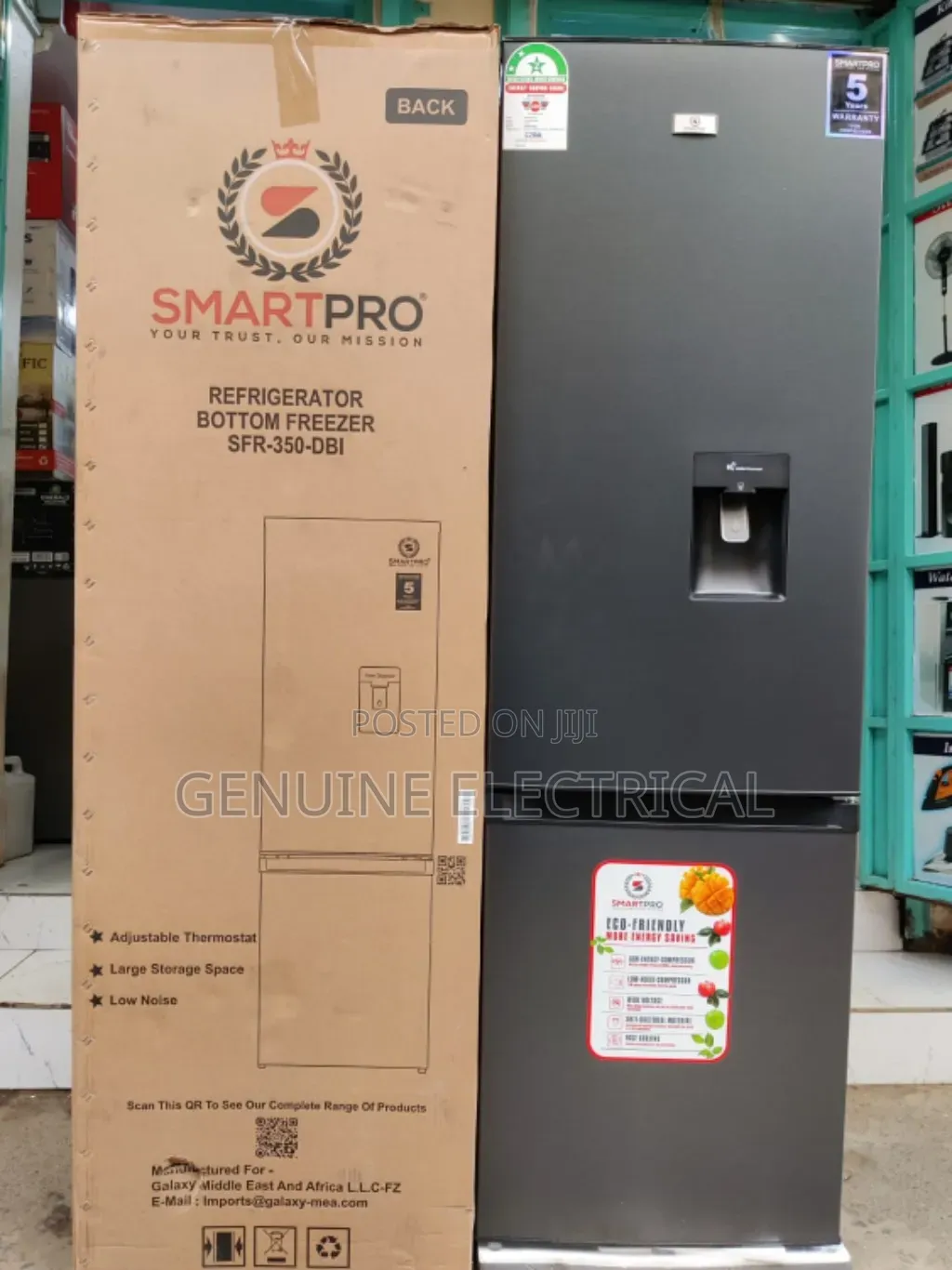 Smartpro Fridge Defrost 350dbi 280litres Bottom Freezer With Dispenser