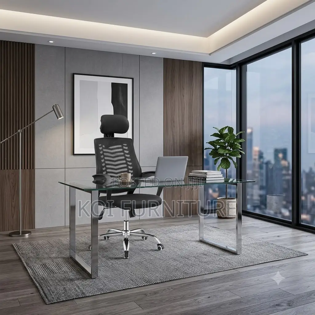 Office Chairs; Adjustable Height Headrest Chair