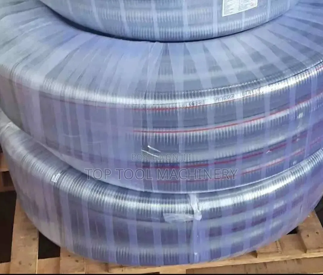 Heavy Duty 4" By 12m Clear Wired Suction Pipe