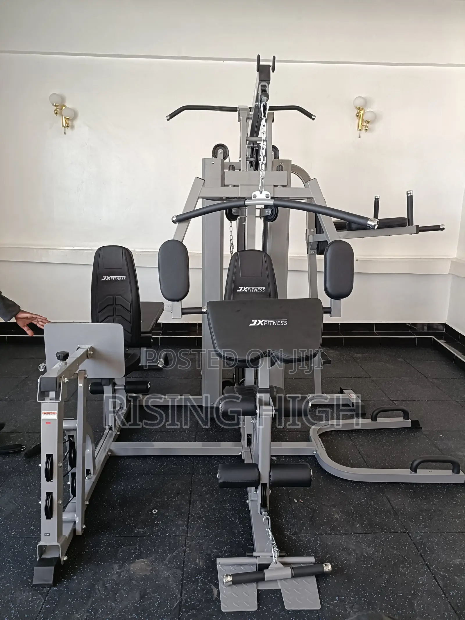 Jx Six Station Multigym With 200kg Steel Weight Stack.