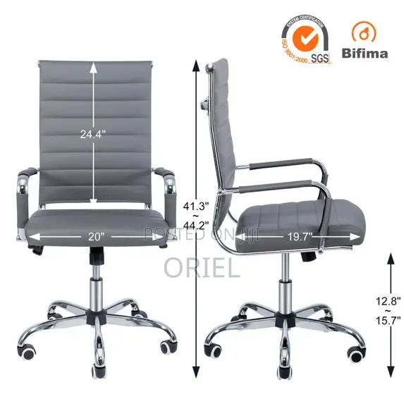 Office Chair Swivel Gray Office Visitor Chair